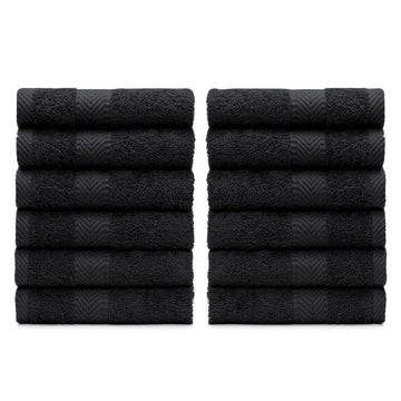 Terry Cotton Washcloth Towels - Set of 12